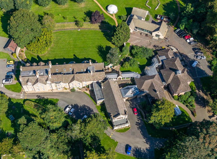 LVS Oxford campus aerial shot